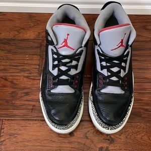 Air Jordans Black and Gray.